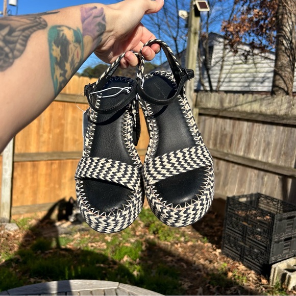 Women's Madeline Woven Platform Sandal universal thread size 8.5 whimsy summer - Picture 7 of 9